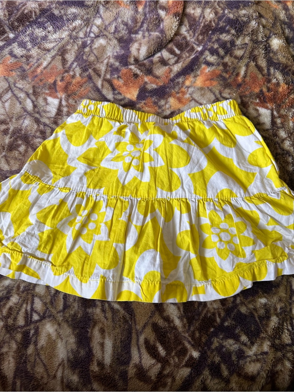 Yellow Floral Skirt